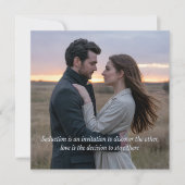 Carte A romantic sunset photograph love & séduction (Devant)