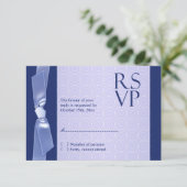 Carte à ruban pour Mariage juif RSVP (Debout devant)