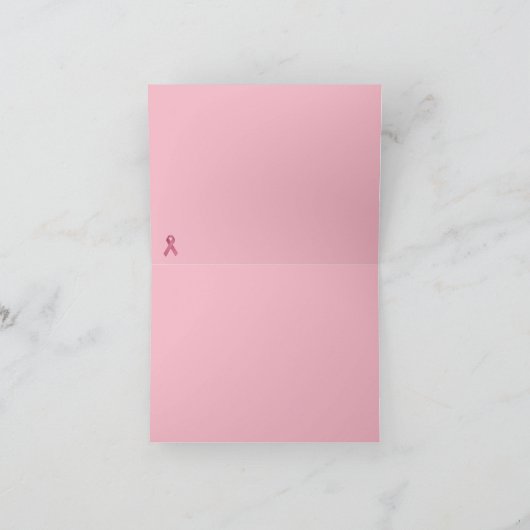Carte à ruban rose (Intérieur)
