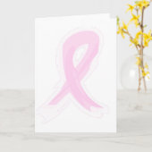 Carte à ruban rose (Fleur jaune)