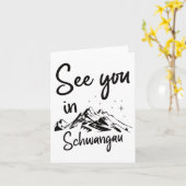 Carte À Schwangau Allemagne Vacances Ski (Fleur jaune)