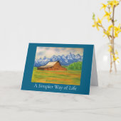 Carte A Simpler Way of Life Greeting Card (Fleur jaune)