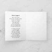 Carte A Snow Leopard Poem (Intérieur)