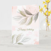 Carte A Soft Touch Birthday Card (Fleur jaune)