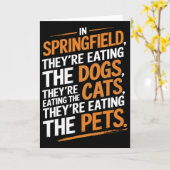 Carte À Springfield, ils mangent les animaux de compagni (Fleur jaune)