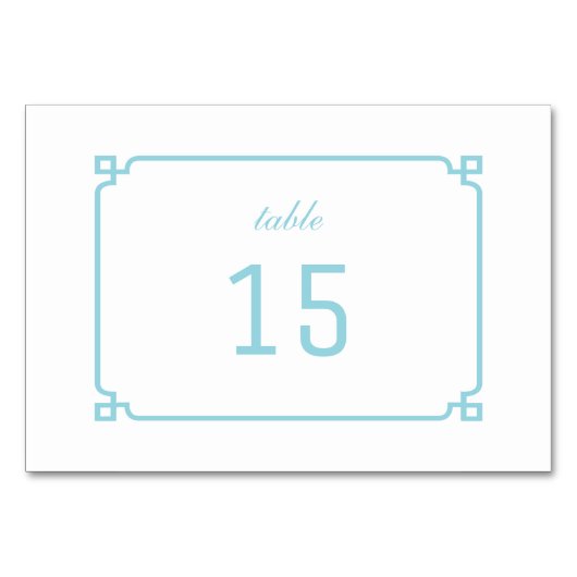 Carte à table chic Aqua Paradise Deco (Dos)