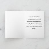 Carte A+ Teacher Appreciation Card  (Intérieur)