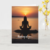 Carte À tes pensées... (Fleur jaune)