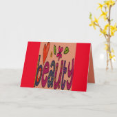 Carte à thème beauté pour toutes les occasions (Fleur jaune)