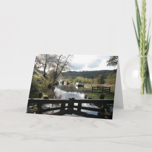 Carte à thème Canal. Vide pour ton propre message. (Devant)