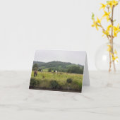 Carte à thème Canal. Vide pour ton propre message. (Fleur jaune)