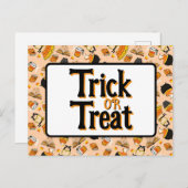 Carte à thème Cute Halloween Baking (Devant / Derrière)