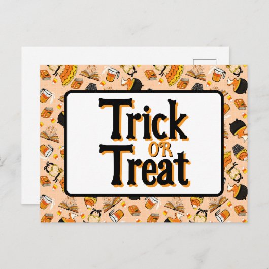 Carte à thème Cute Halloween Baking (Devant / Derrière)