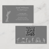 Carte à thème de golf - Gents (Devant / Derrière)