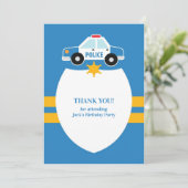 Carte à thème de la police Merci (Debout devant)