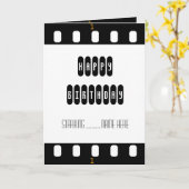 Carte à thème Movie Star Film Strip (Fleur jaune)