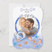 Carte à thème Nautical Beach Wedding (Dos)