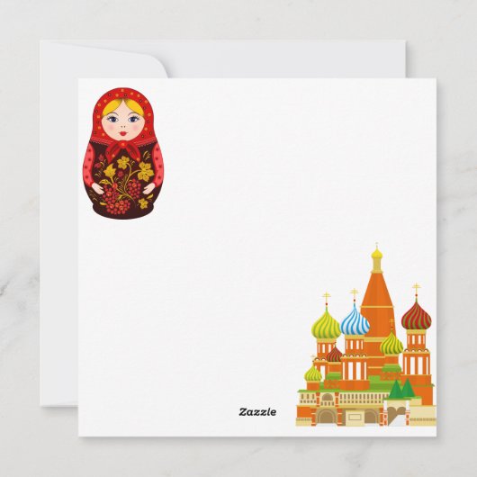 Carte à thème Russie (Dos)