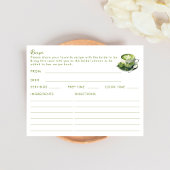 Carte à thème Thé vert Matcha à double face