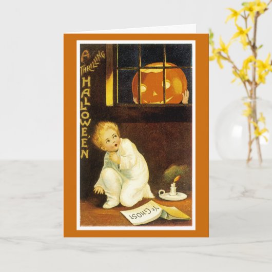 Carte A Thrilling Halloween (Fleur jaune)