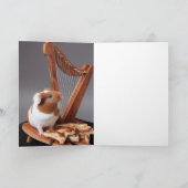 Carte A Tiny Harpist’s Hello – Elegant Guinea Pig Card (Intérieur)