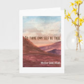 Carte À toi-même être vrai (Fleur jaune)