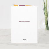 Carte A ton 1er Anniversaire fait l'un pour l'autre viol (Dos)