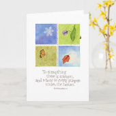 Carte À tout il y a une saison (Fleur jaune)