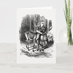 Carte A travers le miroir - Alice et la face