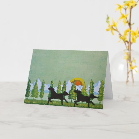 Carte À travers les champs (Fleur jaune)