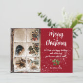 Carte À travers les fenêtres figées et la photo de neige (Debout devant)