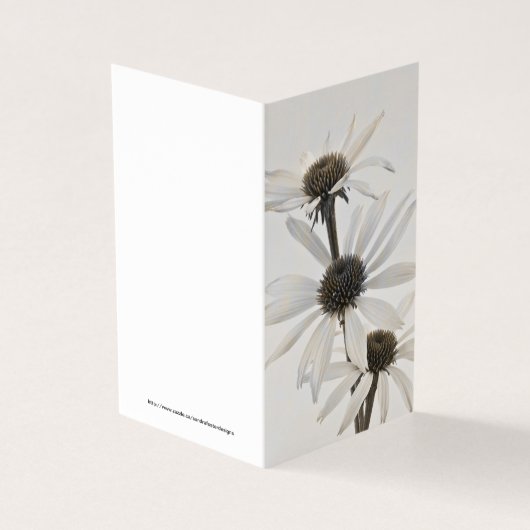Carte à trois fleurs de cône blanc (Outside)