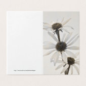 Carte à trois fleurs de cône blanc (Outside Unfolded)