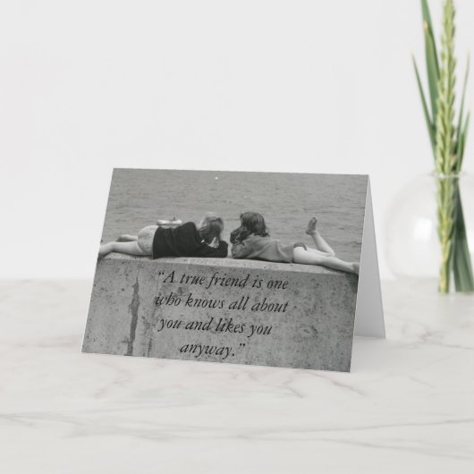 Carte A True friend (Devant)