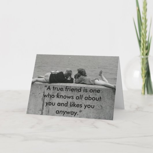 Carte A True friend (Devant)