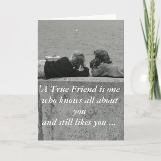 Carte A True friend (Devant)