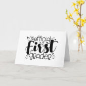 Carte **À UN 1er NIVEAU SPÉCIAL** (Fleur jaune)