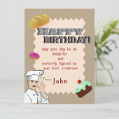 Carte À un boulanger (Debout devant)