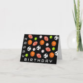 Carte A un grand fan de sport ! Joyeux anniversaire (Devant)