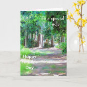 Carte À un oncle spécial (Fleur jaune)