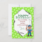 Carte À un plombier  (Devant)