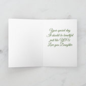 CARTE **À UNE BELLE FILLE** POUR VOTRE ANNIVERSAIRE (Intérieur)