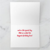 CARTE À UNE FILLE TRÈS *SPÉCIALE* À L'ANNIVERSAIRE (Intérieur)