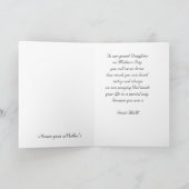 Carte À une grande fille merveilleuse (Intérieur)