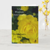 Carte À une grande fille merveilleuse (Fleur jaune)