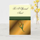 Carte À Une Tante Spéciale (Fleur jaune)