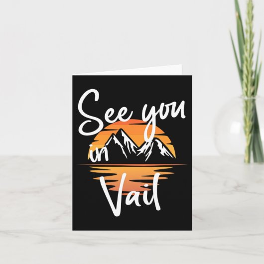 Carte À Vail Usa Vacances Ski Randonnée 1 (Devant)