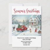 Carte A Very Merry Little Christmas Flat Card Retro (Devant)