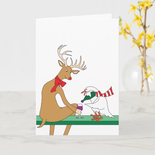 Carte à vin de vacances (Fleur jaune)