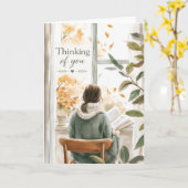 Carte À vos pensées (Fleur jaune)